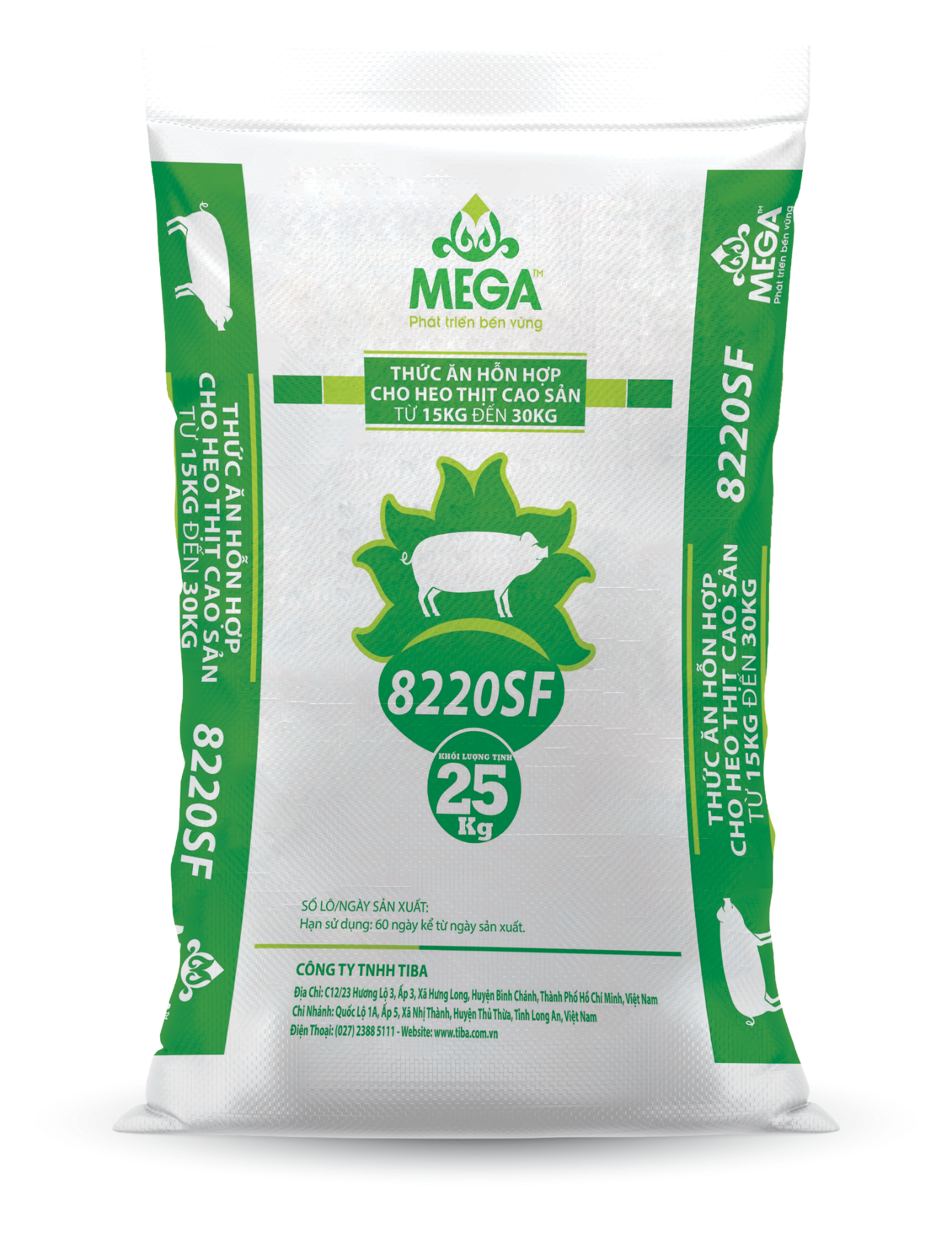 THỨC ĂN HỖN HỢP CHO HEO THỊT CAO SẢN TỪ 15 ĐẾN 30KG