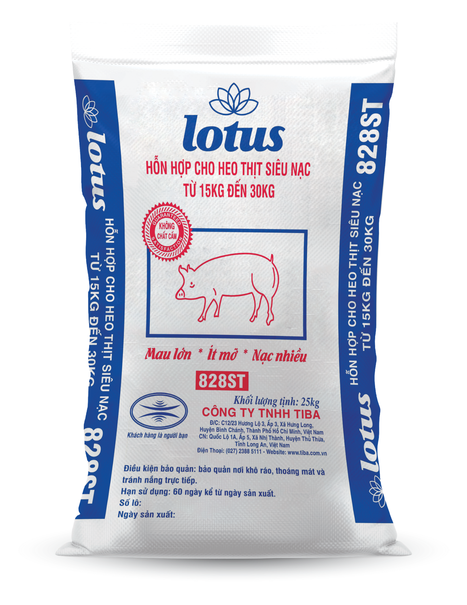 THỨC ĂN HỖN HỢP CHO HEO THỊT SIÊU NẠC TỪ 15 ĐẾN 30 KG