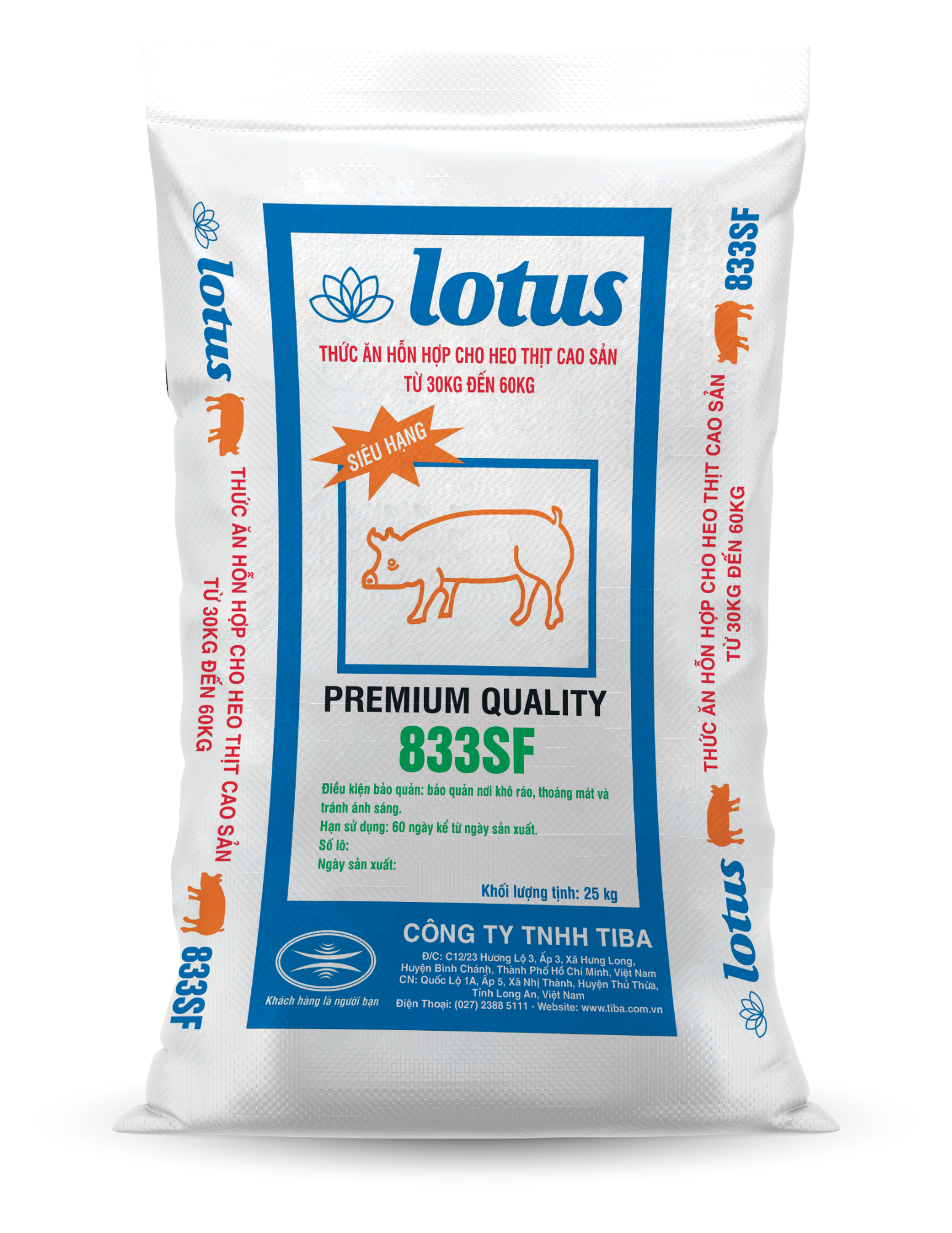 THỨC ĂN HỖN HỢP CHO HEO THỊT CAO SẢN TỪ 30KG - 60KG