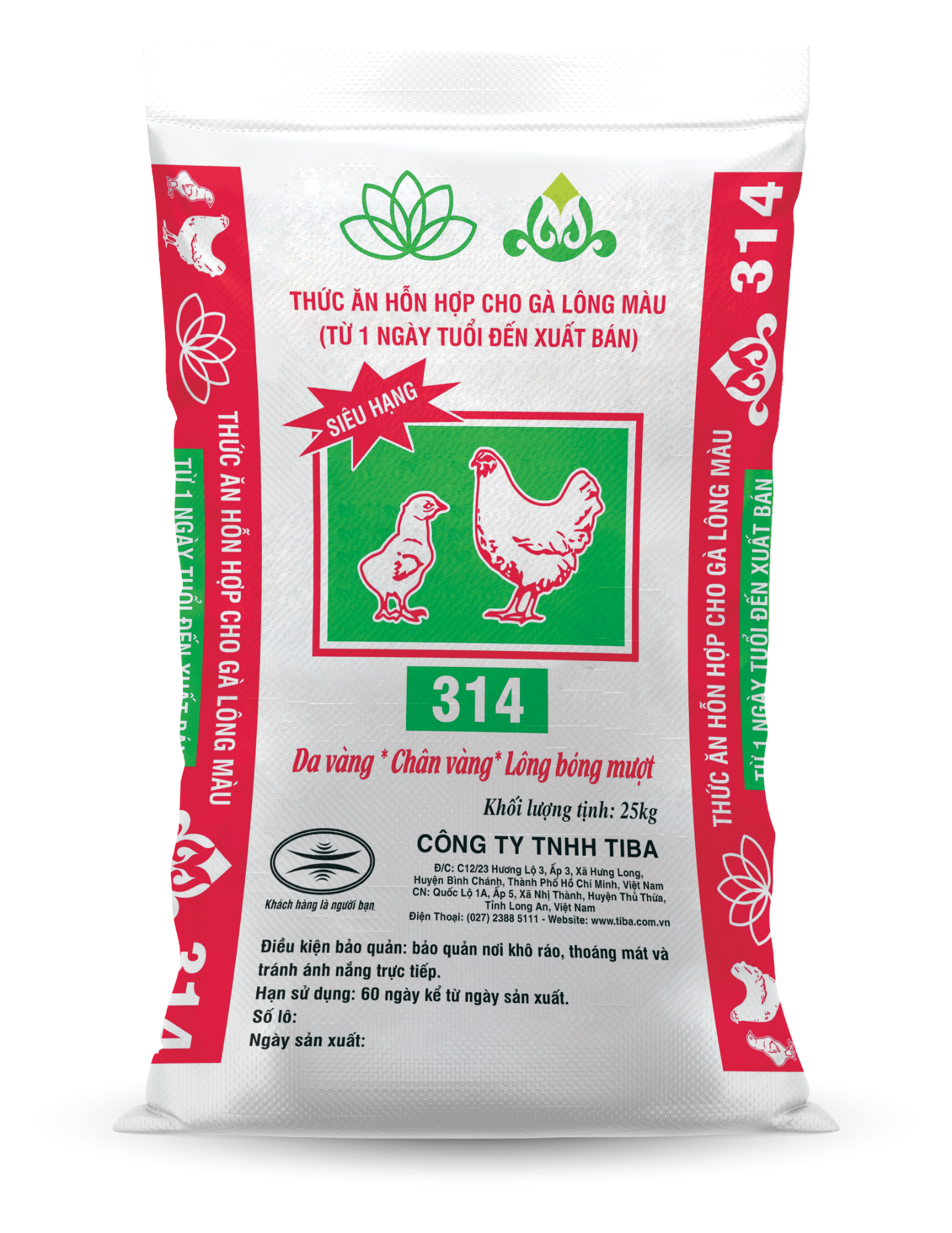 THỨC ĂN HỖN HỢP CHO GÀ LÔNG MÀU TỪ 1 NGÀY TUỔI ĐẾN XUẤT BÁN