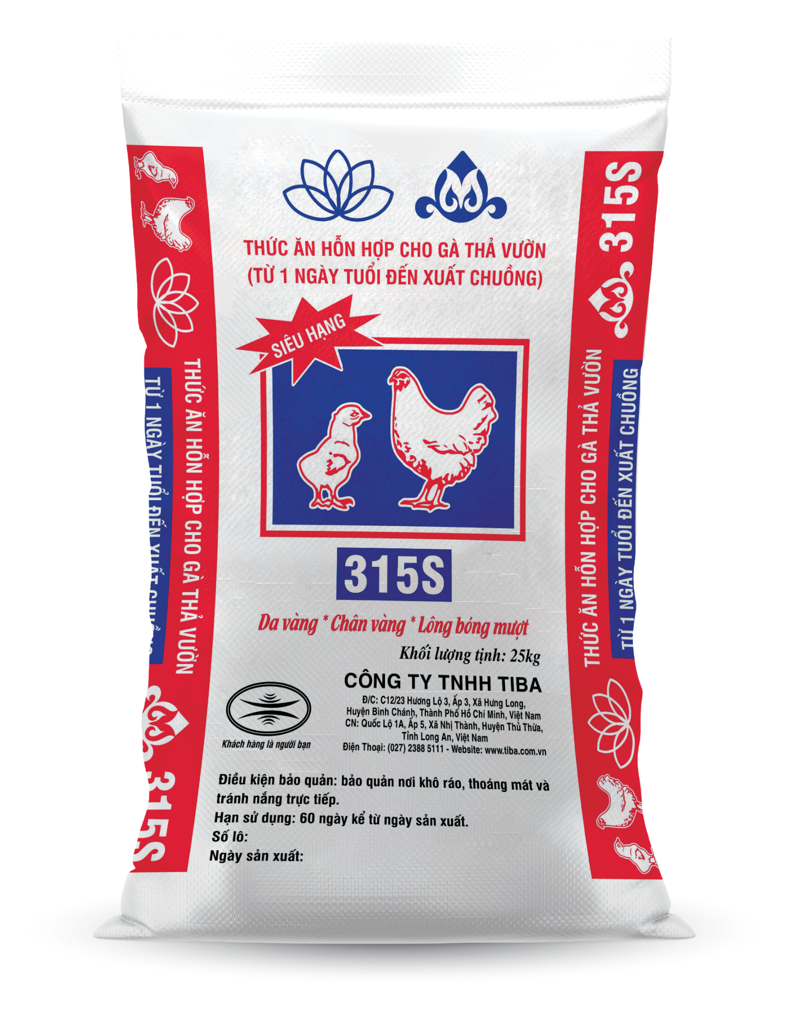 THỨC ĂN HỖN HỢP CHO GÀ THẢ VƯỜN TỪ 1 NGÀY TUỔI ĐẾN XUẤT CHUỒNG